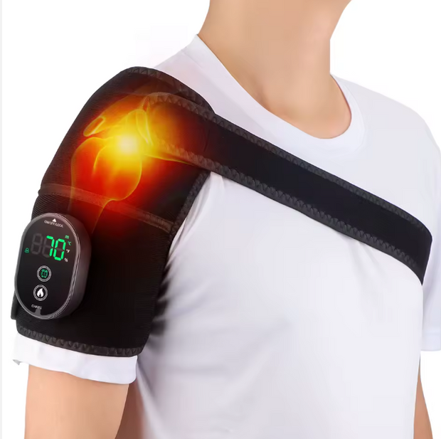 Genouillère Électrique Chauffante – Soulagement Arthrose, Douleurs Articulaires & Récupération Sportive – 3 Niveaux de Température
