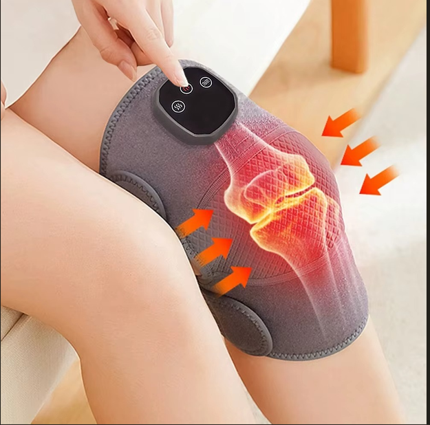 Genouillère Électrique Chauffante – Soulagement Arthrose, Douleurs Articulaires & Récupération Sportive – 3 Niveaux de Température