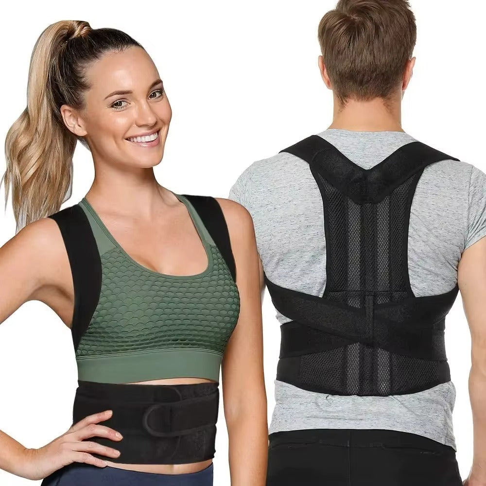Ceinture correctrice de posture réglable et respirante pour hommes et femmes