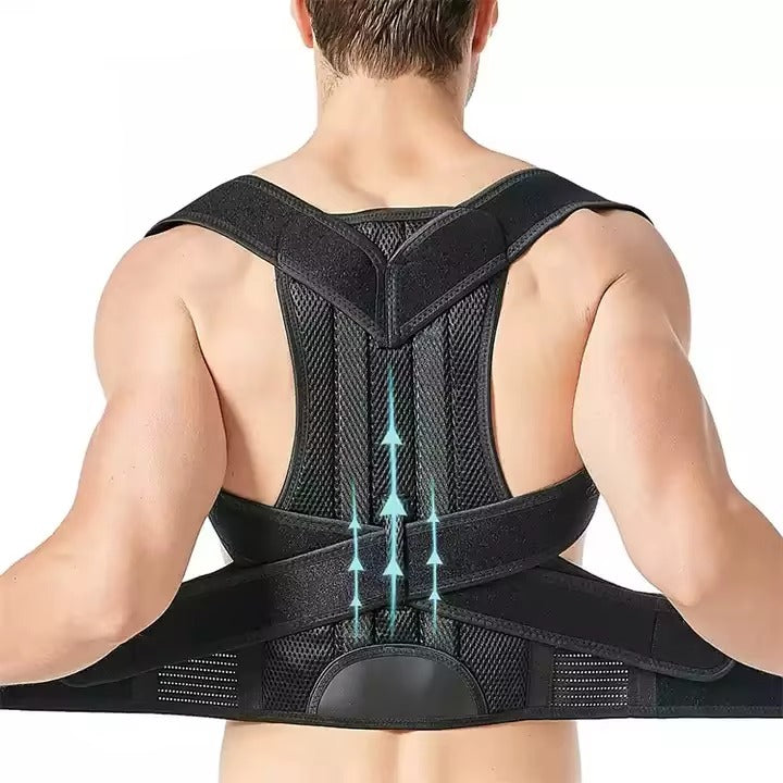 Ceinture correctrice de posture réglable et respirante pour hommes et femmes