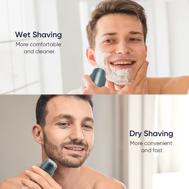 Rasoir électrique multifonction pour hommes et femmes, machine rotative et imperméable pour le visage et la barbe, tonte du corps