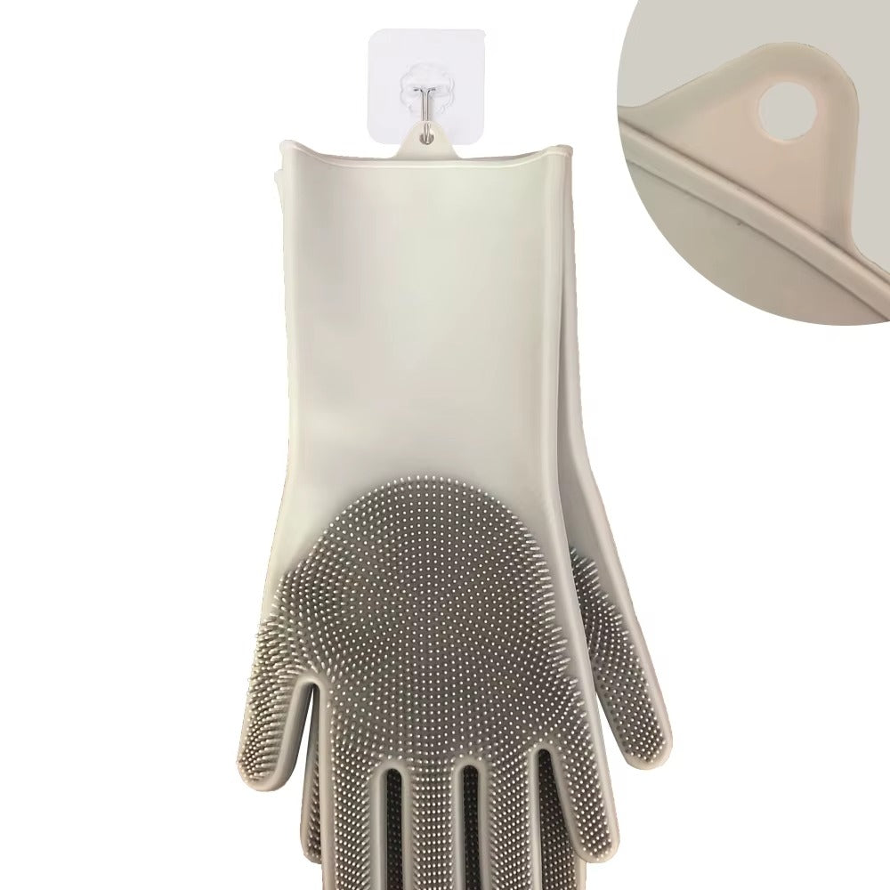 Gants de nettoyage de cuisine multifonctionnels, gants de lavage de vaisselle en silicone isolés antidérapants magiques pour la maison