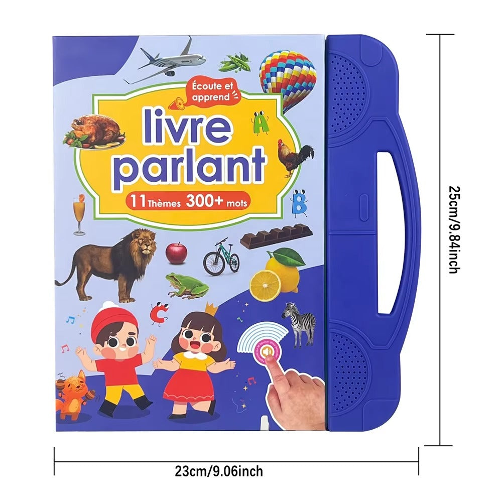 Livre interactif sonore pour enfants, livre d'apprentissage en français, jouet éducatif pour enfants