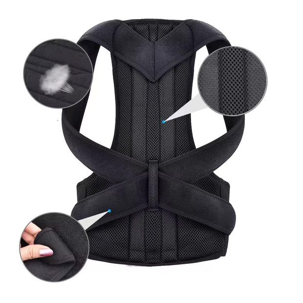 Ceinture correctrice de posture réglable et respirante pour hommes et femmes