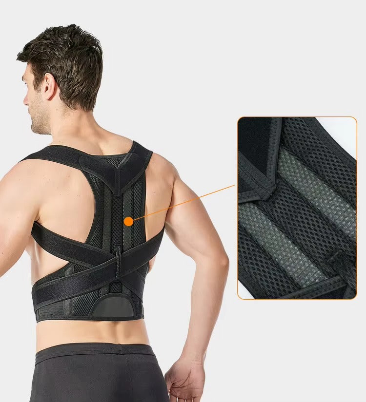 Ceinture correctrice de posture réglable et respirante pour hommes et femmes